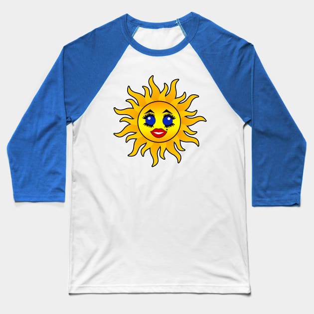 Kawaii Sunshine Baseball T-Shirt by artbyomega